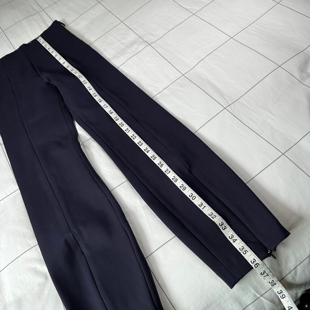 Good American Pants Womens 0 Navy Blue Ponte Knit Boss Stretch High Rise Skinny - Picture 13 of 13